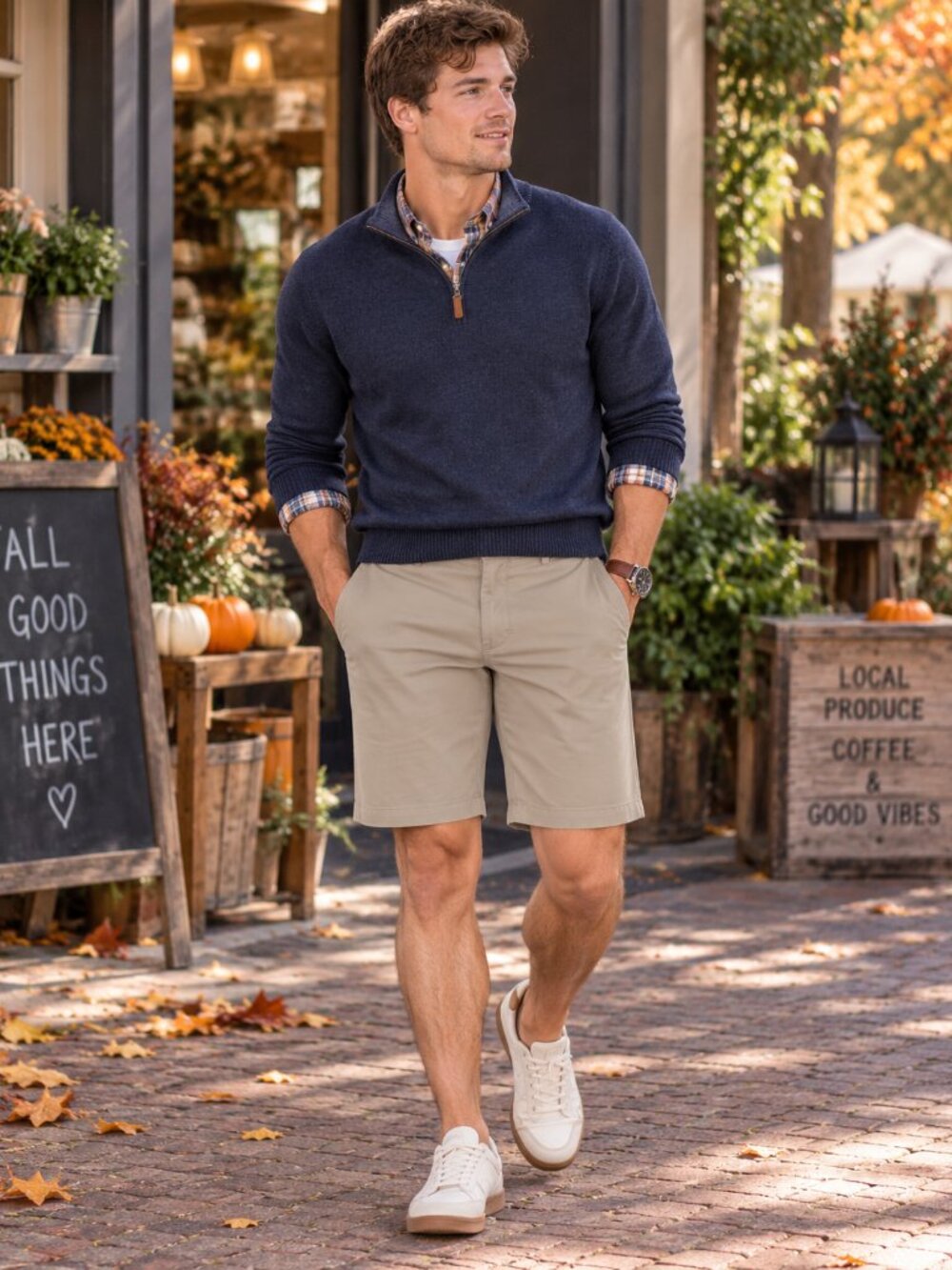 AG Griffin Tailored Chino Shorts Tan Flat Front Stretch Casual Travel Preppy